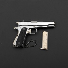 1911 Metal Pistol Keychain Luxury Authentic Metal Keychain - USA Seller picture