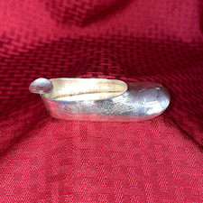 ANTIQUE CHINESE SILVER SHOE/SLIPPER PERSONAL ASHTRAY picture