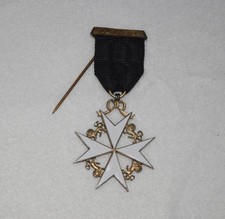 Authentic Silver Masonic Knights Templar Order of Malta Jewel - Toye & Co picture