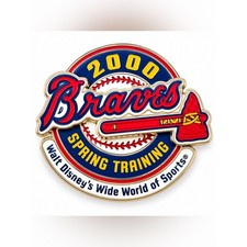 DISNEY 2000 *Vintage* Walt Disney World Atlanta Braves Spring Training Pin picture