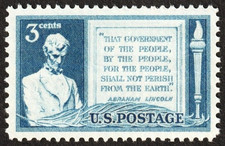 1948 Abraham Lincoln 77 year old 3 Cent US Postage Stamp MINT picture