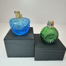 Vintage Perfume Bottles Lot of 2 Avon Green Sweet Honesty I.W. Rice Blue Japan picture