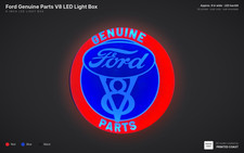 Ford Racing 9-inch Light Box LED Sign - Printed Wall Decor Man Cave With Mounts picture