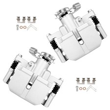 cciyu Rear Left & Right Disc Brake Calipers w/Bracket 18B5425 18B5424 picture