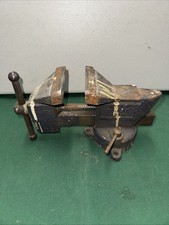 Early Dunlap 5244 Bench Vise 3” Jaw Vintage Prewar Swivel Base Sears USA Tool picture