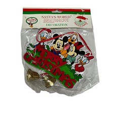 Disney Kurt Adler Santas World Mickey Mouse & Friends Wood Christmas Ornament picture