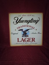 Vintage 1996 Yuengling Traditional Beer Bar Pub Metal Advertisement Sign 16” picture