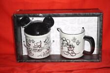 Disney Sketchbook Collectible Ceramic Mickey Mouse Sugar & Creamer Gift Set picture