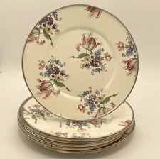 Mackenzie Childs 1995 Camp Enamel 8” Plates Set NOS - Lovely picture