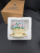 READ Avon Birthday Flower of the Month Teacup July Larkspur 1998 Music I Just picture