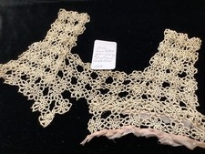 1318🌟Vintage c1920s Fancy Hand Tatted Floral Lace Yoke Corset Cover Nightgown picture