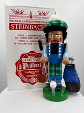 Steinbach Volkskunst GOLFER Wooden Nutcracker Handmade in Germany 12