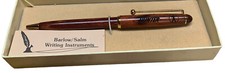 Vintage Barlow/Salm Hand Crafted Hardwood Pen - Writing Instrument - Hunter Ad picture