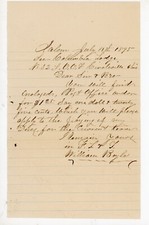 1895 Odd Fellows Letter w/ Dues Payment William Boyle Salem OH Circleville Lodge picture