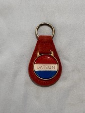 Vintage 1970’s Datson Keychain On Leather, Used In Good Condition picture
