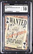 2012 One Piece Wanted Deck #9ÿ Jewelry Bonney CGC 10 picture
