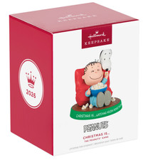 SOLD OUT NEW 2026 Hallmark CHRISTMAS IS #3 Peanuts gang Keepsake Ornament NIB picture