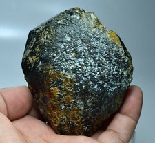 355 Gram Natural Etched Quartz Crystal w/ Rutile Inclusion & Unknown Fluorescent picture