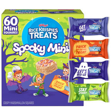 Mini Crispy Marshmallow Squares, Kids Snacks, Cereal Bars, Halloween, 23.2oz Box picture