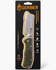 New Gerber Flatiron Clip Folding Knife 7Cr Cleaver Blade Aluminum Scale Handle picture