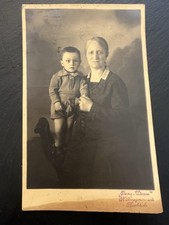 1931 Bulgarian Armenian RPPC Postcard Mother Child Plovdiv Studio  picture