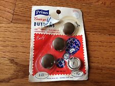 Vintage PRIMS solid brass rust proof cover your own buttons William Prym inc NOS picture