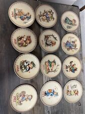 RARE ESTATE COLLECTION 12 HUMMEL PLATES 1971-1987 Missing 5 years W. Germany picture