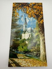 Vintage Ramsau Berchtesgaden Church Postcard Korsch Verlag Autumn Alps Germany picture