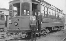 Trolley Car Conductors North Goodman Rochester New York NY - Reprint picture