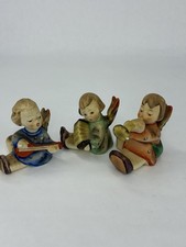Lot of 3 Vintage Goebel Hummel Angel Mini Candle Holders 