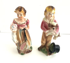 Vintage 1950s Lefton Little Friends High Gloss Figurine Set KW3503 Japan picture