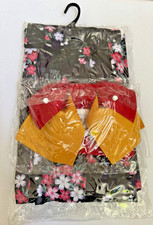 Japanese Women's Traditional YUKATA KIMONO Obi Belt Sandal Set JAPAN - US Seller picture