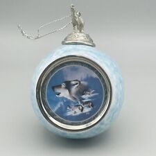 Spirit of the Wilderness - Bradford Exchange Wolf Ornaments - Blue Brotherhood picture