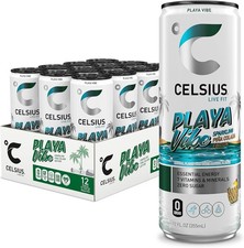 Sugar Free Energy Drink Pina Colada Sparkling 200mg Caffeine 12 Pack 12oz picture