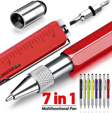 1pc 7 in 1 Multifunction Pen Stylus Ruler Level Screwdriver Writing Tool picture