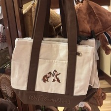 2026 Walt Disney World Parks Chip & Dale Mini Canvas Tote Bag New W/ Tags picture