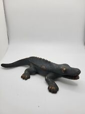 1940s Cast iron Alligator Table Match Safe Keeper Holder Japan Made picture
