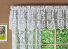 Today's Curtain Floral Vine Lace Tailored Valance 18