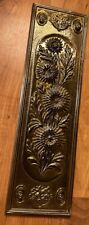 Vintage Mid-century Modern Daisy Plaque Wall Hanging 14.25”x4.25” picture