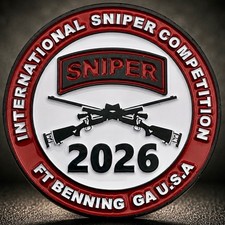 Sniper Competition Challenge Coin 2026 Ft Benning Army LIMITED picture