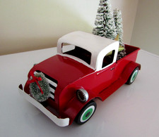 Wondershop Vintage Medium Truck With Christmas Tree Star Decor Cottage Farm picture