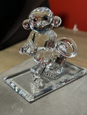 Rare Swarovski Crystal HSBC Chinese Zodiac Figurine - Monkey (Black Eyes) picture