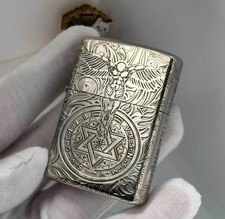 Constantine Guardian Angel wings zippo Lighter Silver 5 Sides In a New Box picture