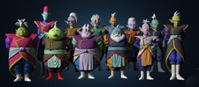 CUSTOM  Dragonball  hg scale 6-10.5 cm  king kai about 109usd each picture