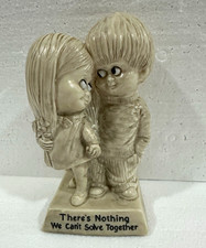 Vintage Russ Berrie Figurine There’s Nothing We Can’t Solve Together 1970s USA picture