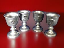 Vintage RWP Wilton Armetale Pewter 4 Wine/Water Goblets 5 inch picture
