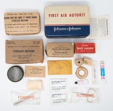 Lot of WWII Vietnam Postwar Military and Civilian Bandage Medical Lot Original picture