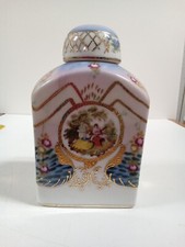 KPM Courting Couple Hand Painted Gold Trim Porcelain Vanity Dresser Bottle -**# picture