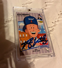 Kyle Kravitz King Of Kards Back yard Baseball Exclusive Autograph Card. picture