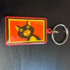 Bright Eyes Black Cat 1998 USPS 32 cent Replica Stamp 2